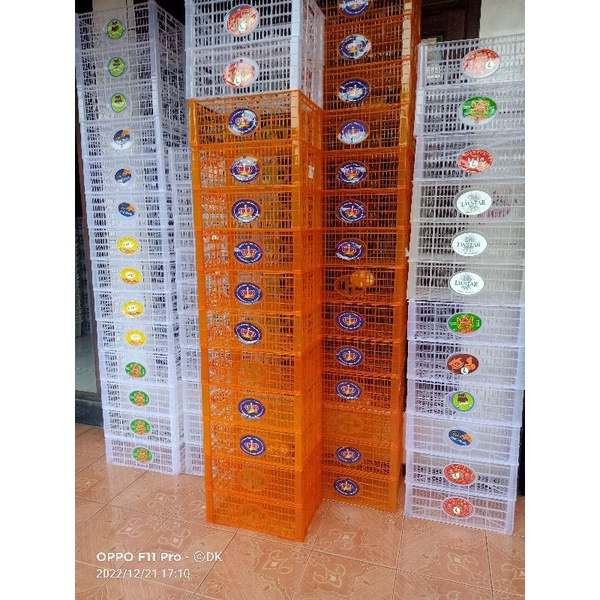 Keranjang Buah Bekas Plus Tutup Kranjang Plastik Serbaguna Box Kotak