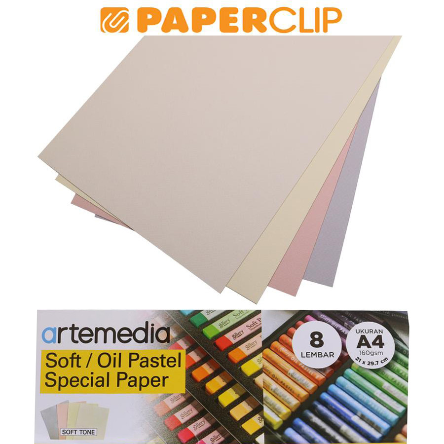 KERTAS GAMBAR / OIL PASTEL PAPER ARTEMEDIA A4 PASTEL