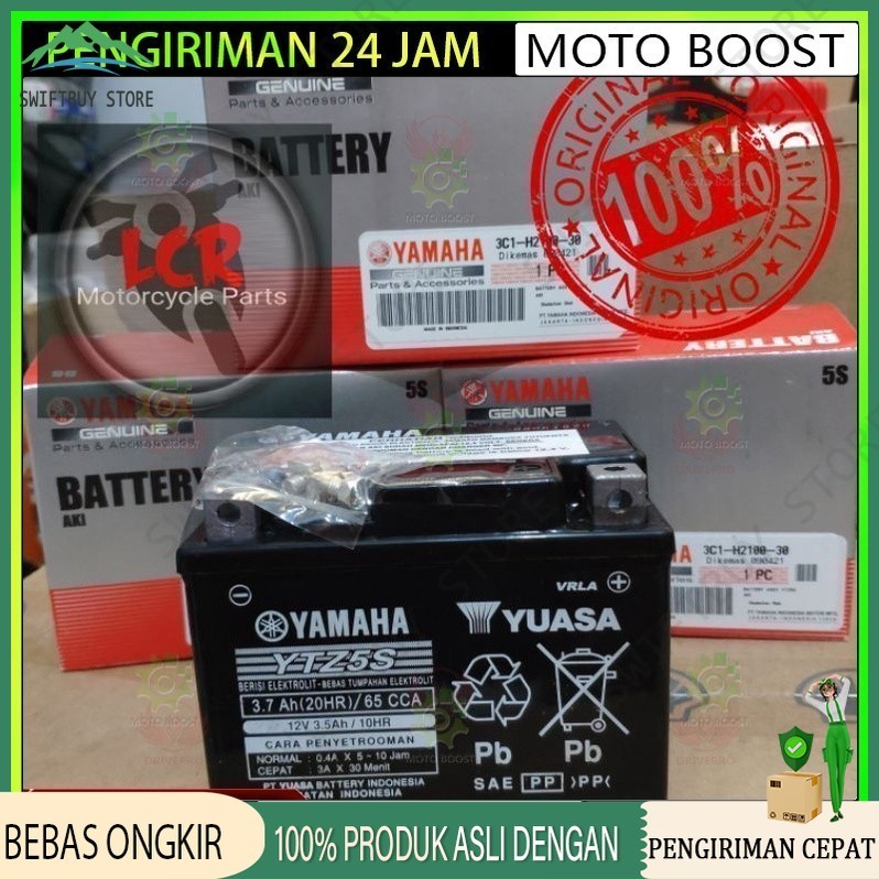 [ %] READY STOK Aki Kering Motor YTZ5S Yuasa Asli Yamaha Vixion   Fino   Mio J   Mio Z   Mio GT   So