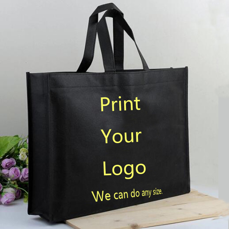 mini wholesale 300pcs HIgh quality nonwoven bags custom shopping bag non woven,print your logo shopp