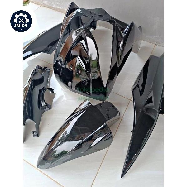 COVER FULL BODY HALUS MOTOR MIO SOUL KARBU LAMA WARNA HITAM