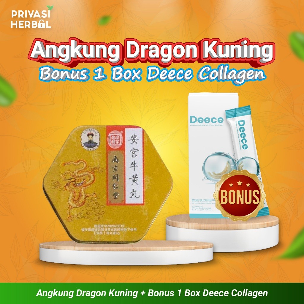 Rekomendasi Obat Cina untuk Stroke, Panas Dalam, dan Detoks Otak Angkung Dragong Kuning Original