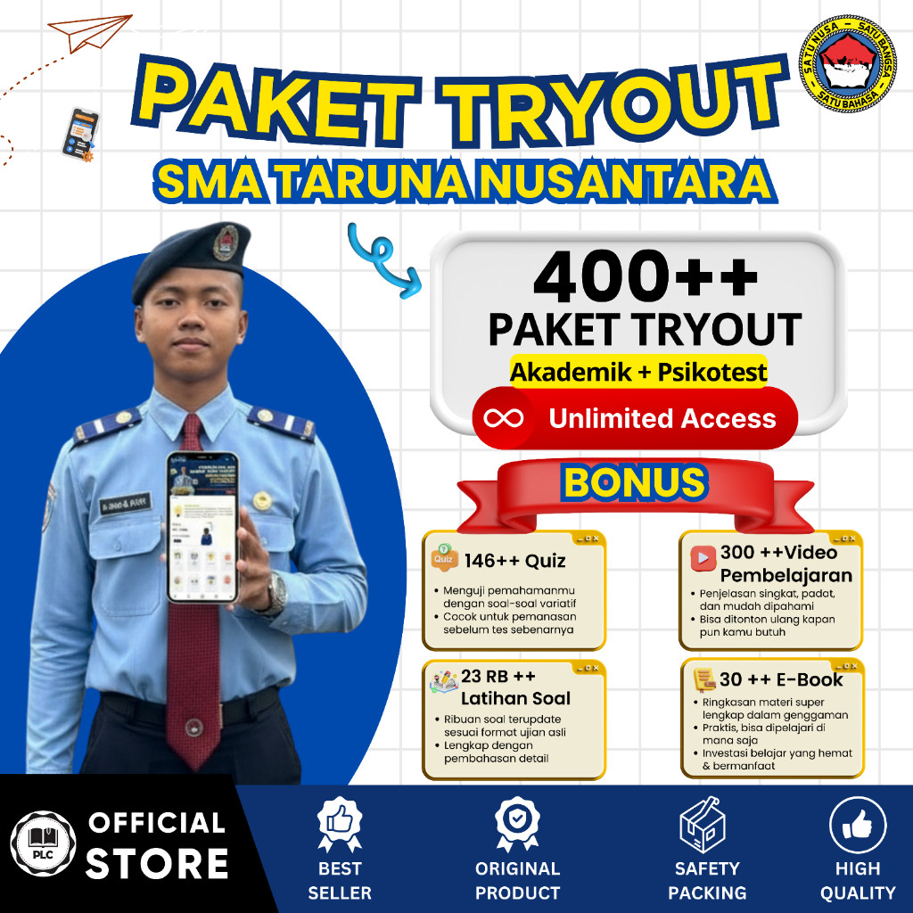 Tryout Online Taruna Nusantara 2026 – Aplikasi CAT Online, Tryout & Akun Belajar Lengkap