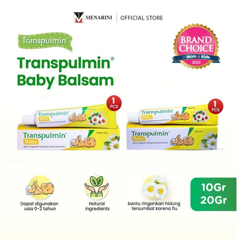 Transpulmin Baby Balsam 20gr + Transpulmin Baby Balsam 10gr