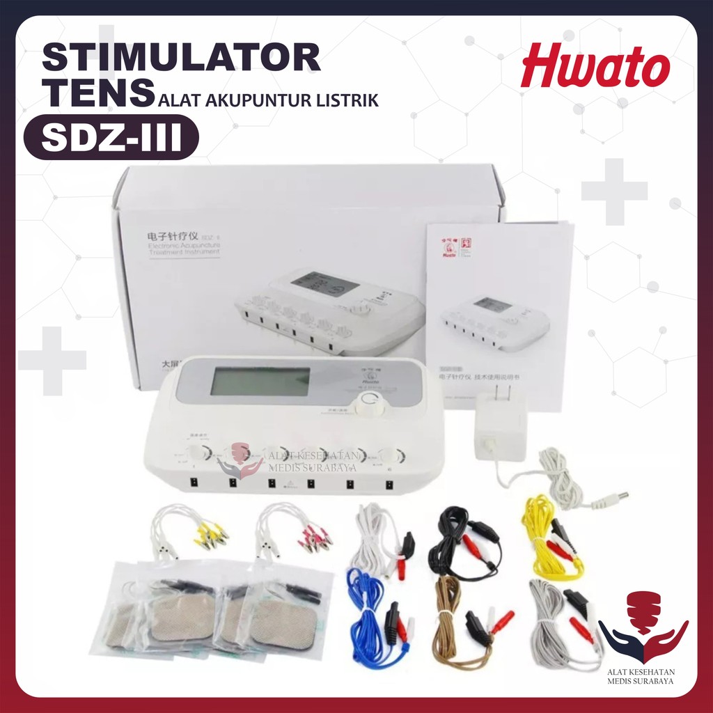 Stimulator Akupuntur Hwato SDZ III Alat Tens Fisioterapi Terapi 3