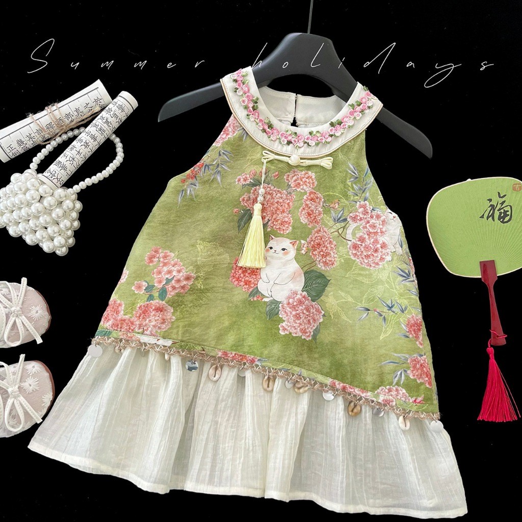 [Asiababy] Dress Anak 1 - 8 tahun Baju Cheongsam Imlek CNY Qipao Anak Perempuan