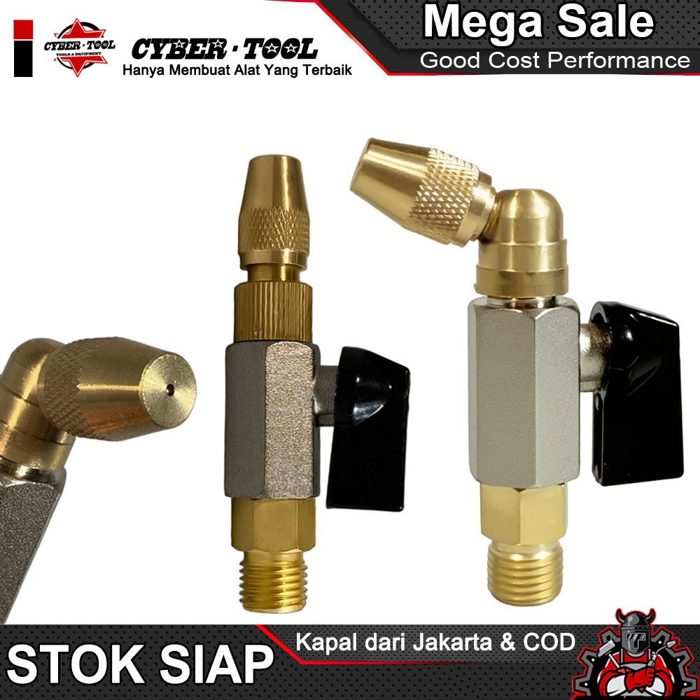 Kepala Semprot Jet Cleaner, Kran Steam Air Tekanan Tinggi untuk Mesin Cuci Mobil