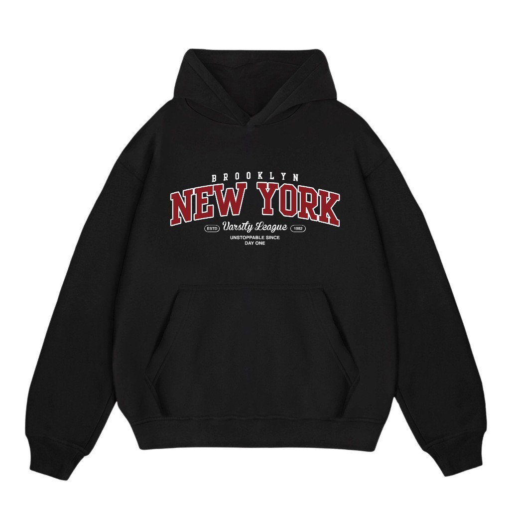 Lettucy Hoodie Boxy Fleece Cotton Cvc | Hoodie Boxy NEWYORK