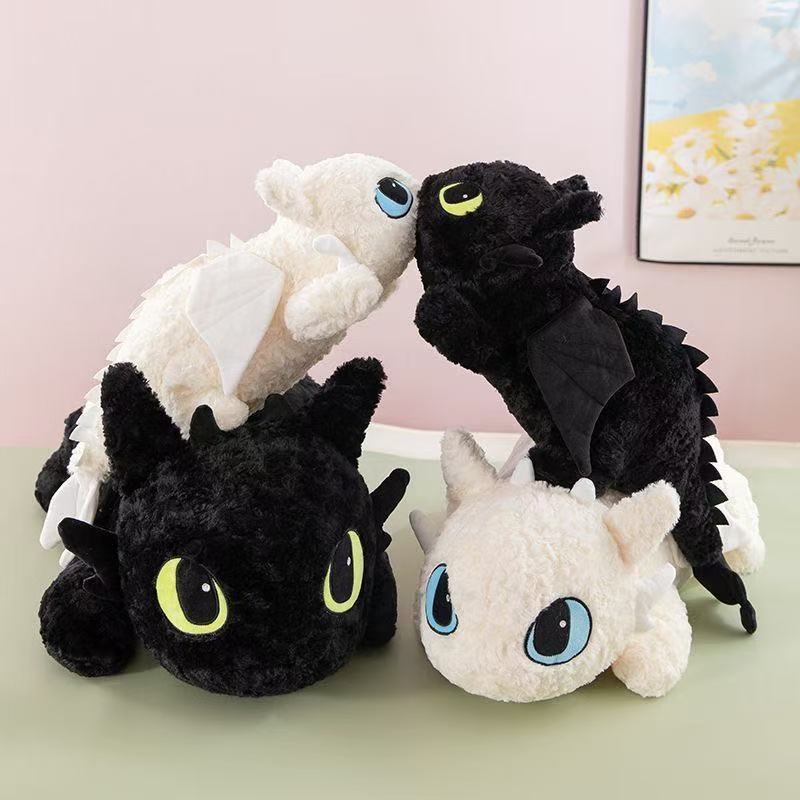 Toothless Dragon Plush Body Pillow Soft Anime Sleeping Cushion Little Flying Dragon Stuffed Cushion 