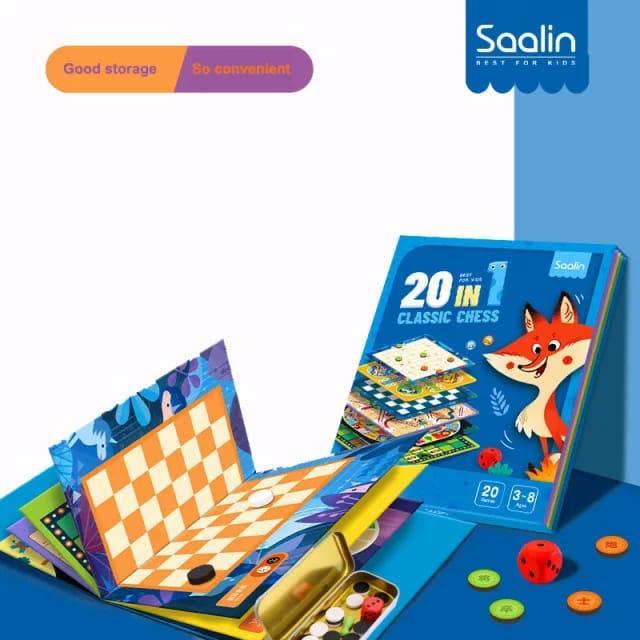 Saalin 20 in 1 classic board game / mainan anak 20in1 boardgame mainan edukasi anak