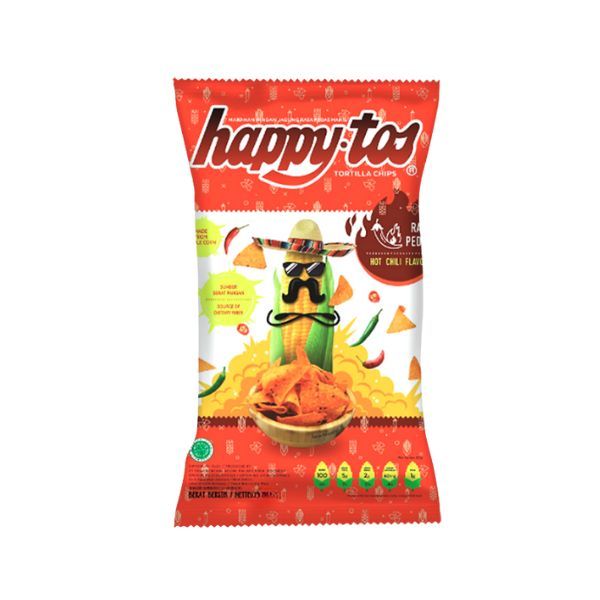 HAPPY TOS TORTILLA HOT CHILI 140 GR
