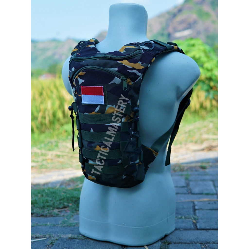 Tas Army Tactical Ransel Polisi Brimob Tentara Hydropack Loreng Brimob Pelopor