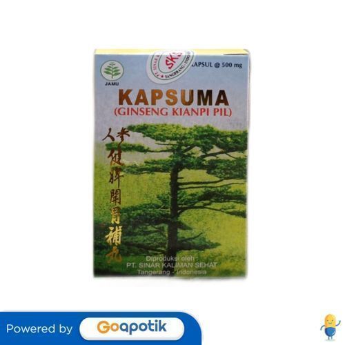 Obat Herbal Kianpi ` { TERMURAH 100 % ASLI } Kapsuma Ginseng Kianpi Pil Botol 60 Kapsul {APOTEK K-24
