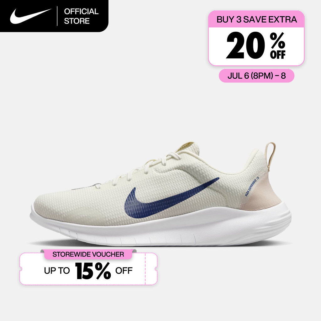 Nike Men's Flex Experience Run 12 Road Running Shoes - Sail [DV0740-103]