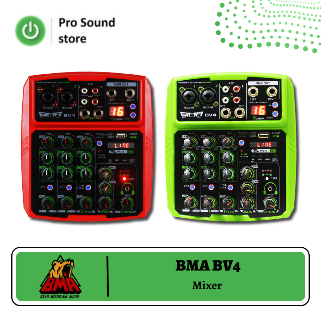 Mini Audio Mixer BMA BV4 / 4 Channel