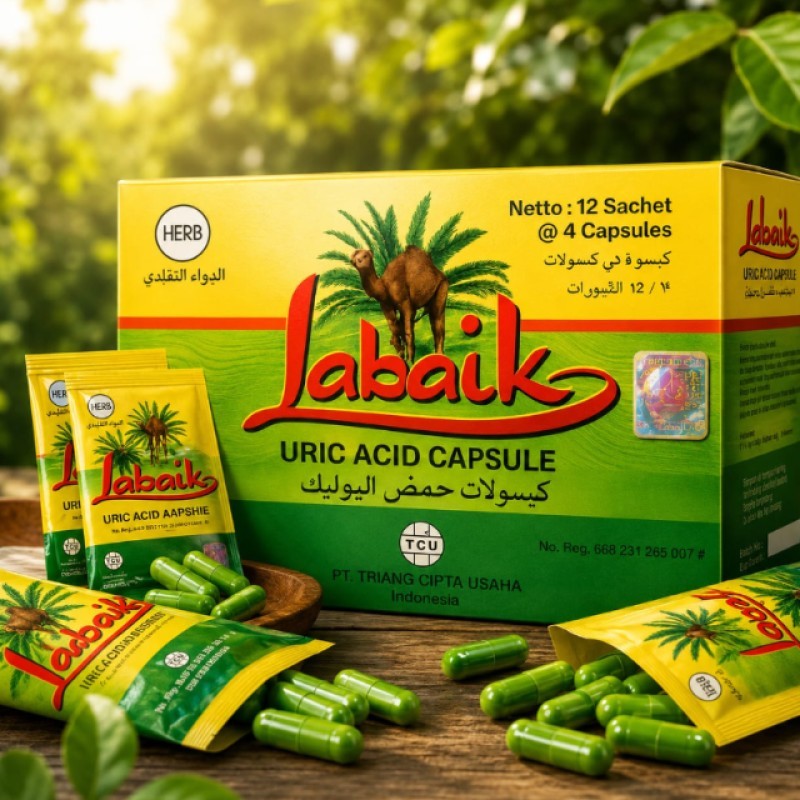 100% NEW ORIGINAL LABAIK KAPSUL ST00RE LABAIK KAPSUL ASAM URAT ORIGINAL obat herbal asam urat Uric a
