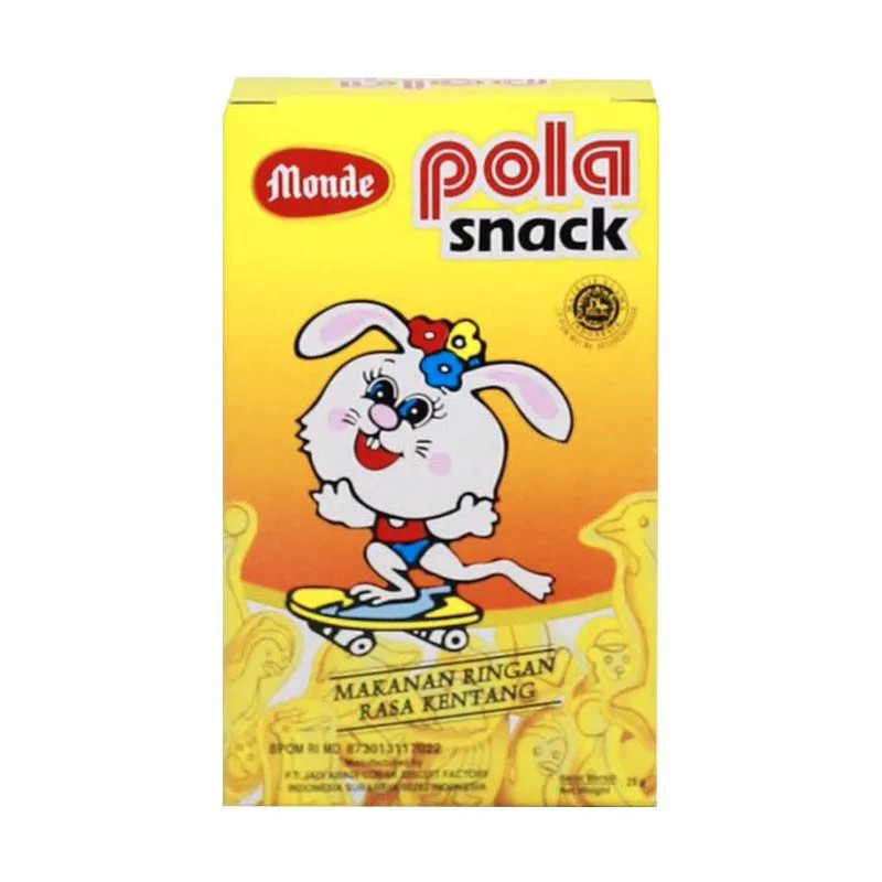 Monde Pola Snack 25gram - Cemilan jadul snack masa kecil