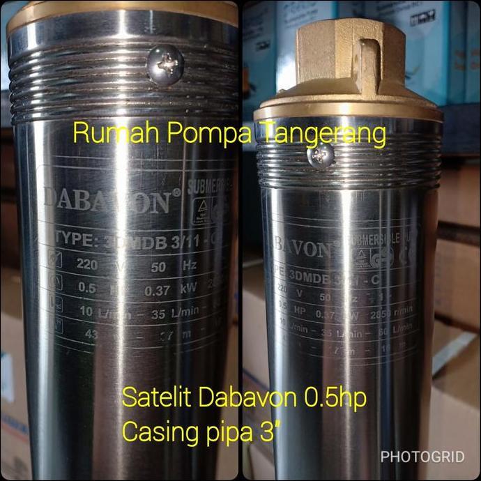 POMPA SATELIT SUBMERSIBLE DABAVON 0.5HP UNIT ONLY BARU