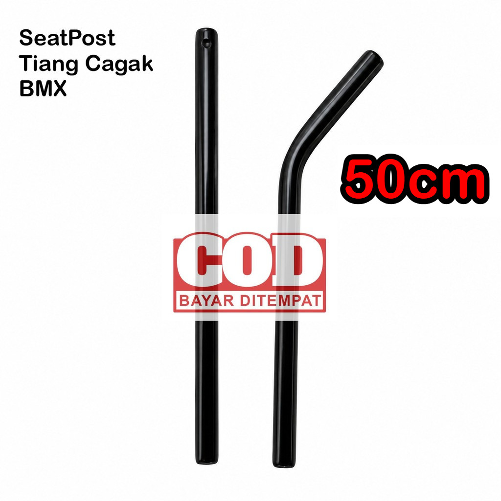 Tiang Cagak Pen 22,2mm x 50cm Seatpost Sadel Besi Sepeda Bmx 22,2 x 50cm