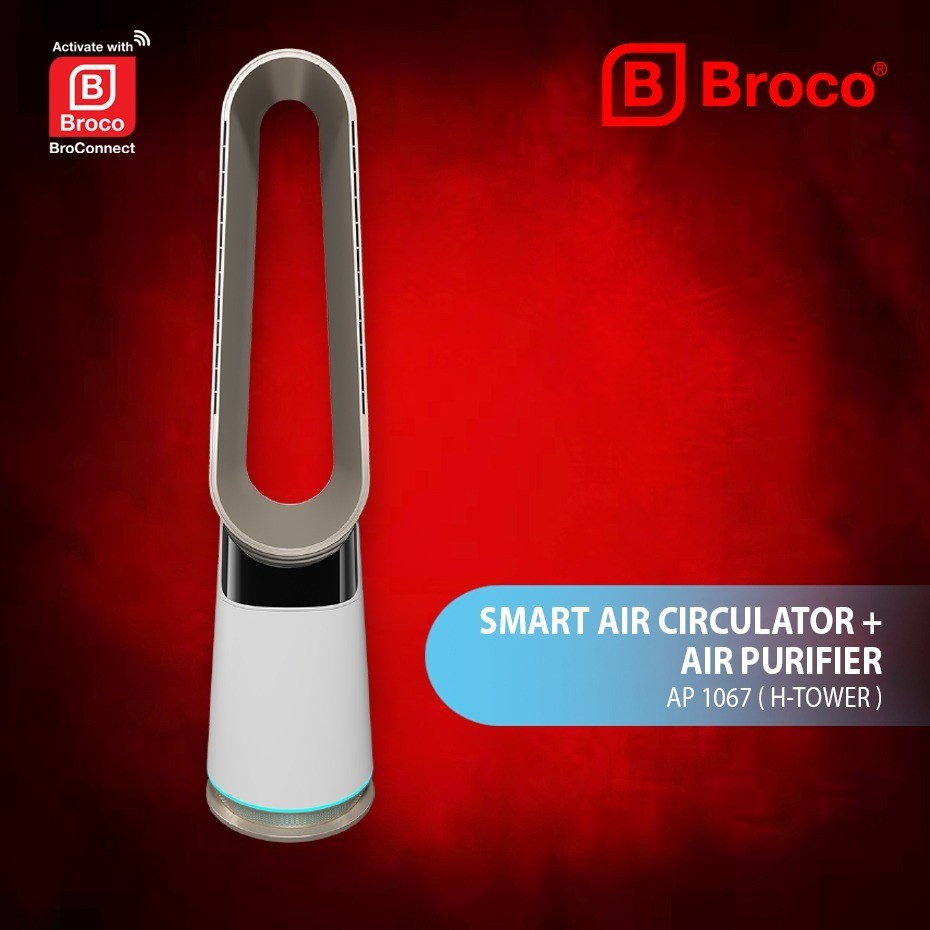 BROCO Smart Air Circulator + Air Purifier (H-Tower) AP 1067