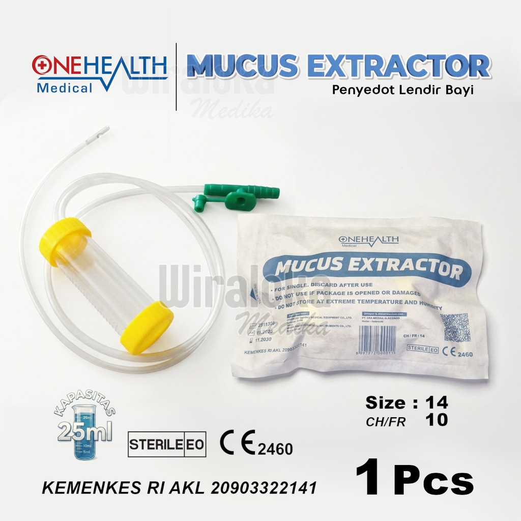 Mucus Extractor Onehealth - Selang Penyedot Lendir - Alat Sedot Ingus Dahak Bayi Per Pcs | WIRALOKA