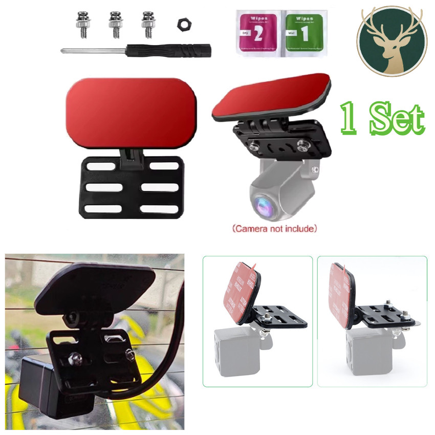 1Set Universal Bracket Dudukan Kamera Parkir Mundur Mobil Bracket Kaca Untuk Outdoor Rear Camera Das