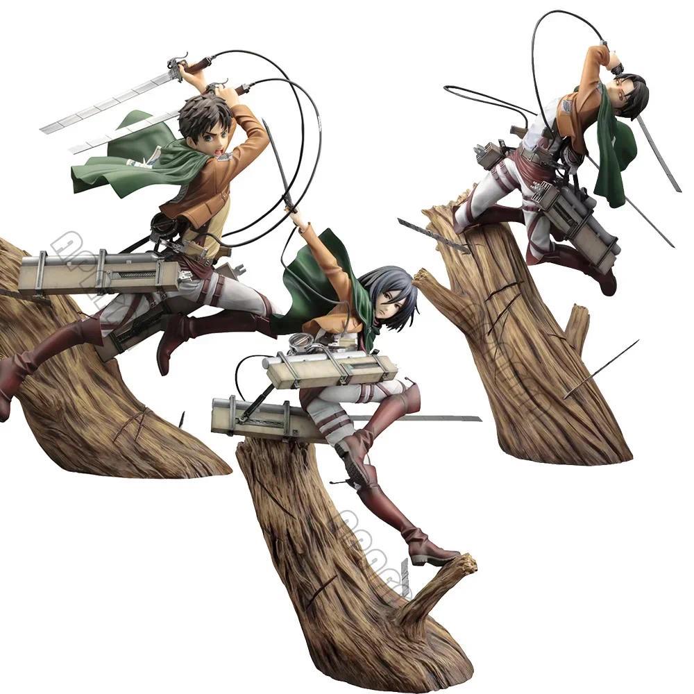 29cm ARTFX J Attack on Titan Anime Figure Mikasa Ackerman Action Figure Shingeki no Kyojin Levi Acke