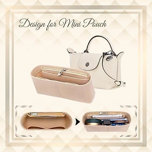 RAFATA Nano Flap Bag Organizer / Nano Micro Dual In Bag /Nano Micro Insert Bag/ Daleman Tas Kecil