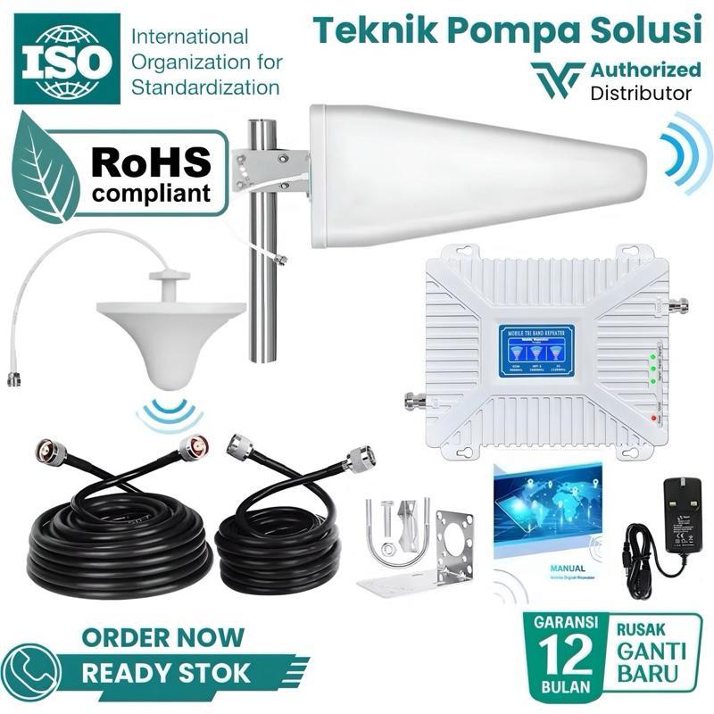 PENGUAT SINYAL GSM 4G HIROKA T90 Tri band Repeater 4G
