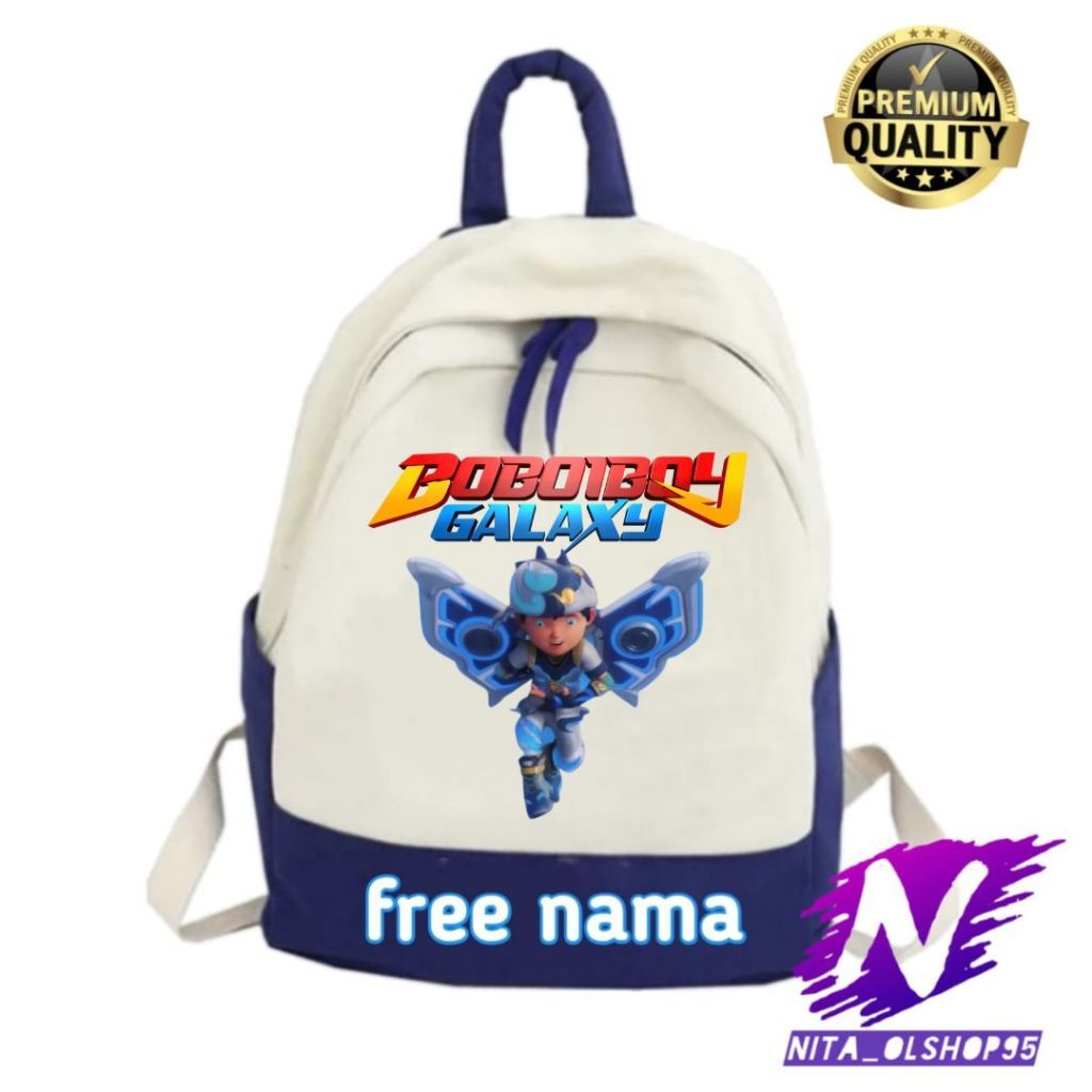 BOBOIBOY BELIUNG tas ransel anak boboiboy beliung galaxy