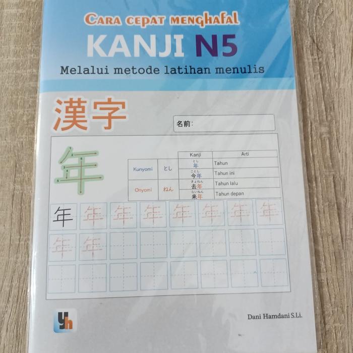 Buku Bahasa Jepang Latihan Menulis Kanji N5 - Kanji N5
