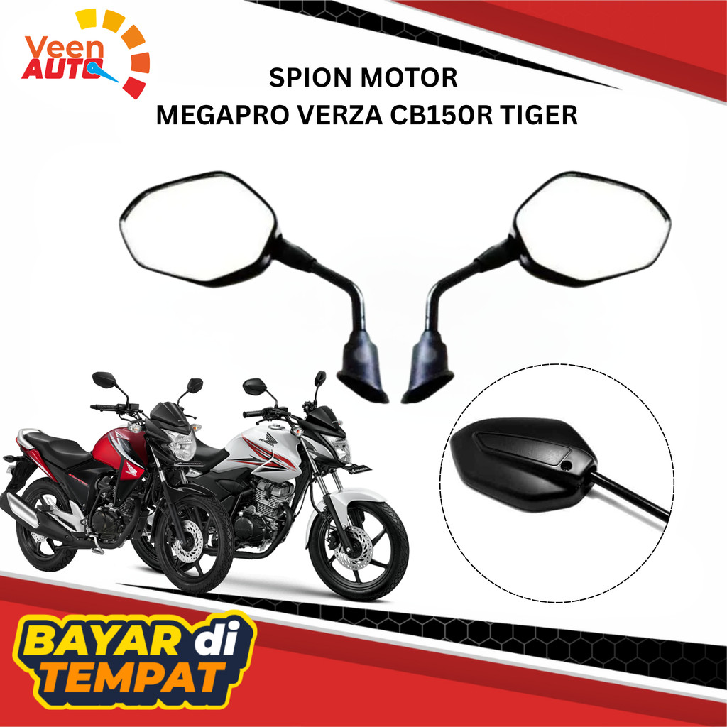 SPION HONDA CB150R MEGAPRO TIGER STANDART KACA DATAR MTG / Spion cb150r / Spion honda / spion megapr