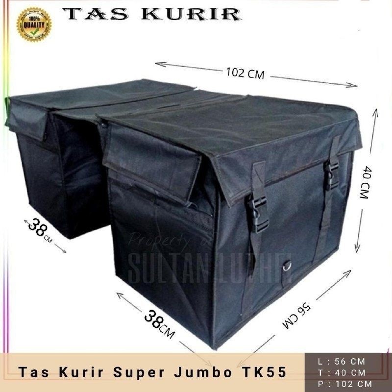 TOPS Tas Motor Anti Air Tebal Kuat Tas Obrok Pos Keranjang Motor Jumbo