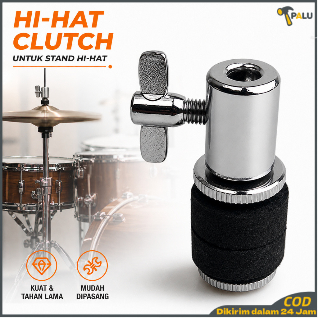 Hi‑Hat Clutch Drum, Kopling Simbal Hi‑Hat Logam, Aksesoris Alat Musik Drum Jazz