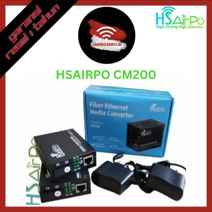 HSAIRPO CM200 Media Converter FO 1FO 1ETH  "Lebih bagus dari HTB"