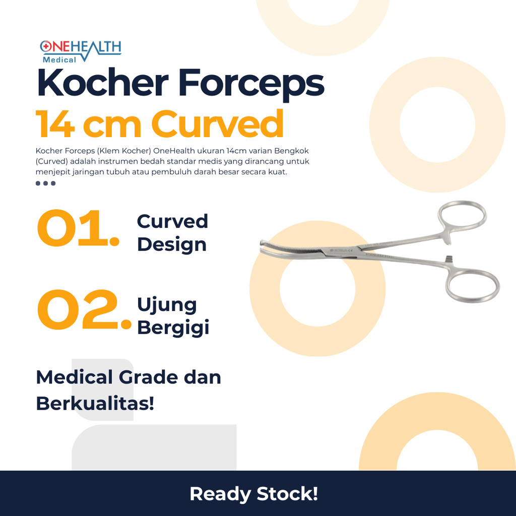 KOCHER FORCEPS 14CM CVD OH