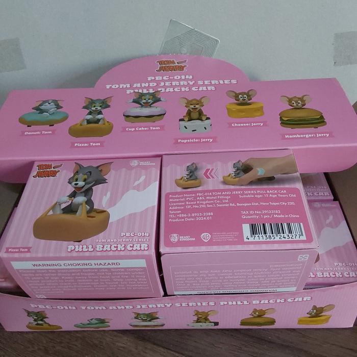 FIGUR BEAST KINGDOM PBC-014 TOM & JERRY PULL BACK | RANDOM 1 PCS 24328 [ORIGINAL BEAST KINGDOM]