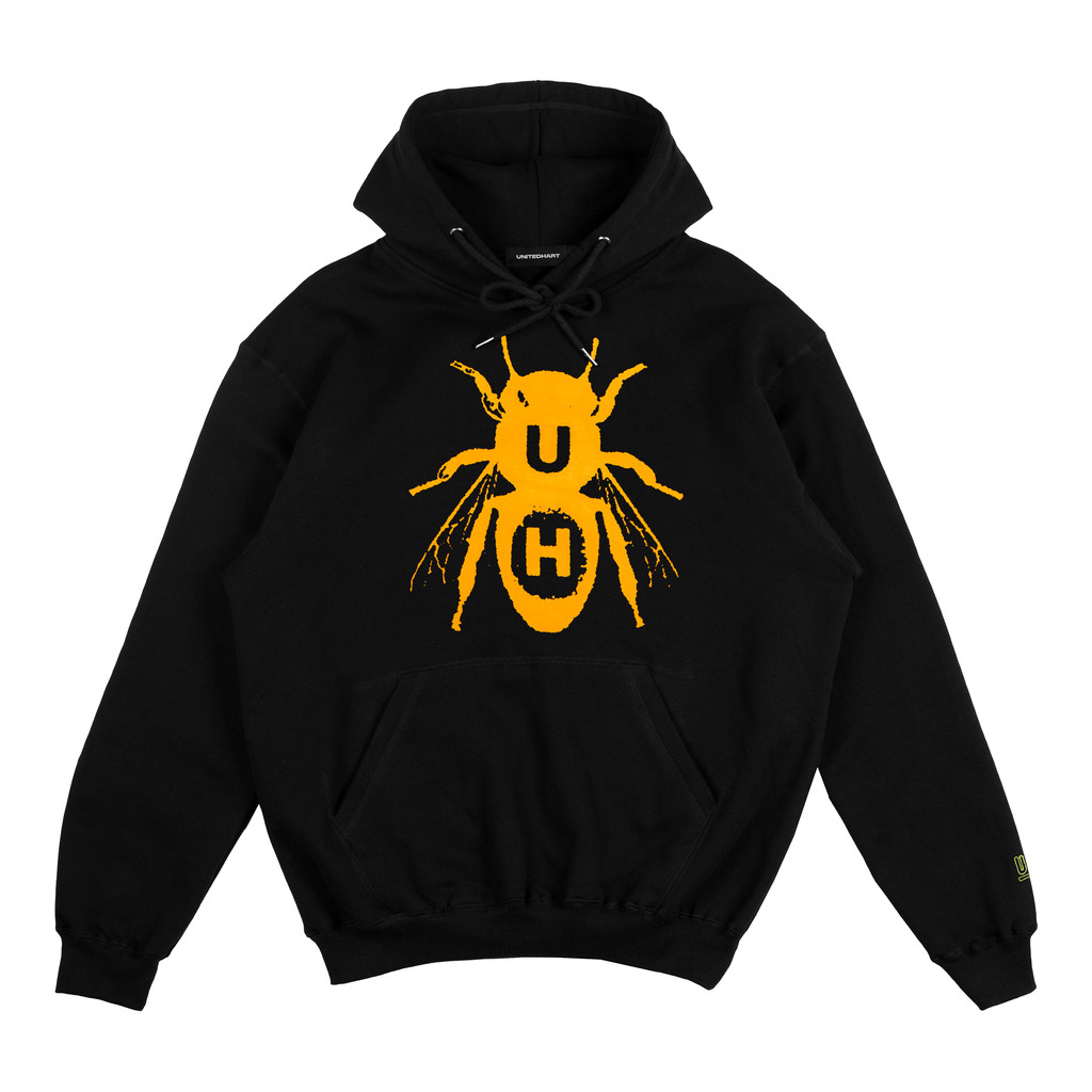 UH Hoodie Heavyweight Cotton - BUZZ BLACK