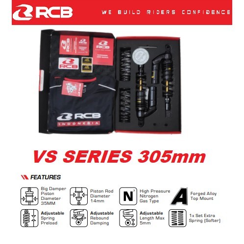 SHOCKBREAKER SHOCK BELAKANG TABUNG NEW NMAX N MAX 155 2020 AEROX 155 RCB VS BLACK SERIES ASLI ORI