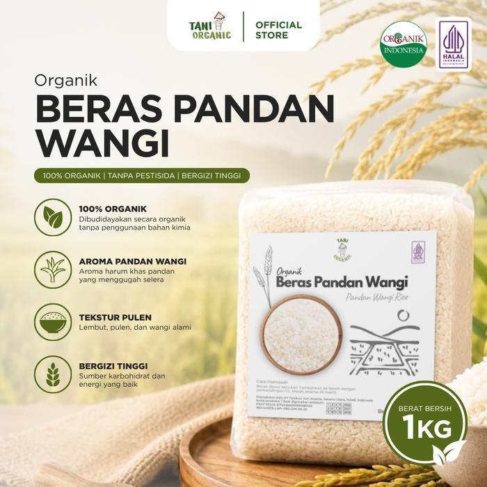 Lingkar Organik Beras Pandan Wangi Putih 1 kg - Beras Pandan Wangi - TaniPandanWangi