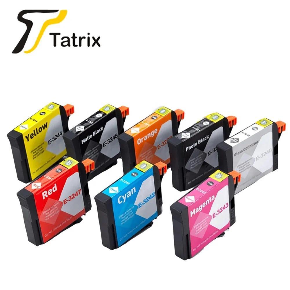 Tatrix Compatible for Epson T3240 T3241 T3242 T3243 T3244 T3247 T3248 T3249 Ink Cartridges suit For 