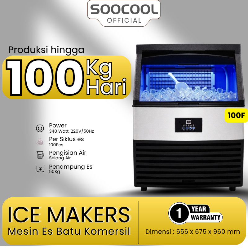 Soocool ES-100F Mesin Pembuat Es