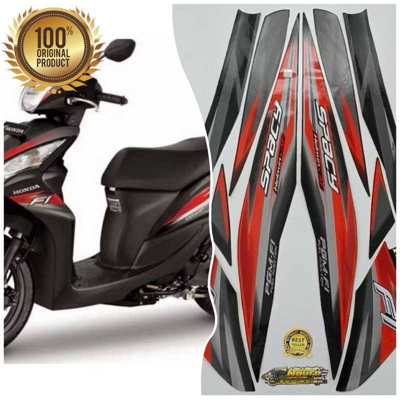 Stiker Striping Lis Motor Honda Spacy Fi 2014 kualitas original