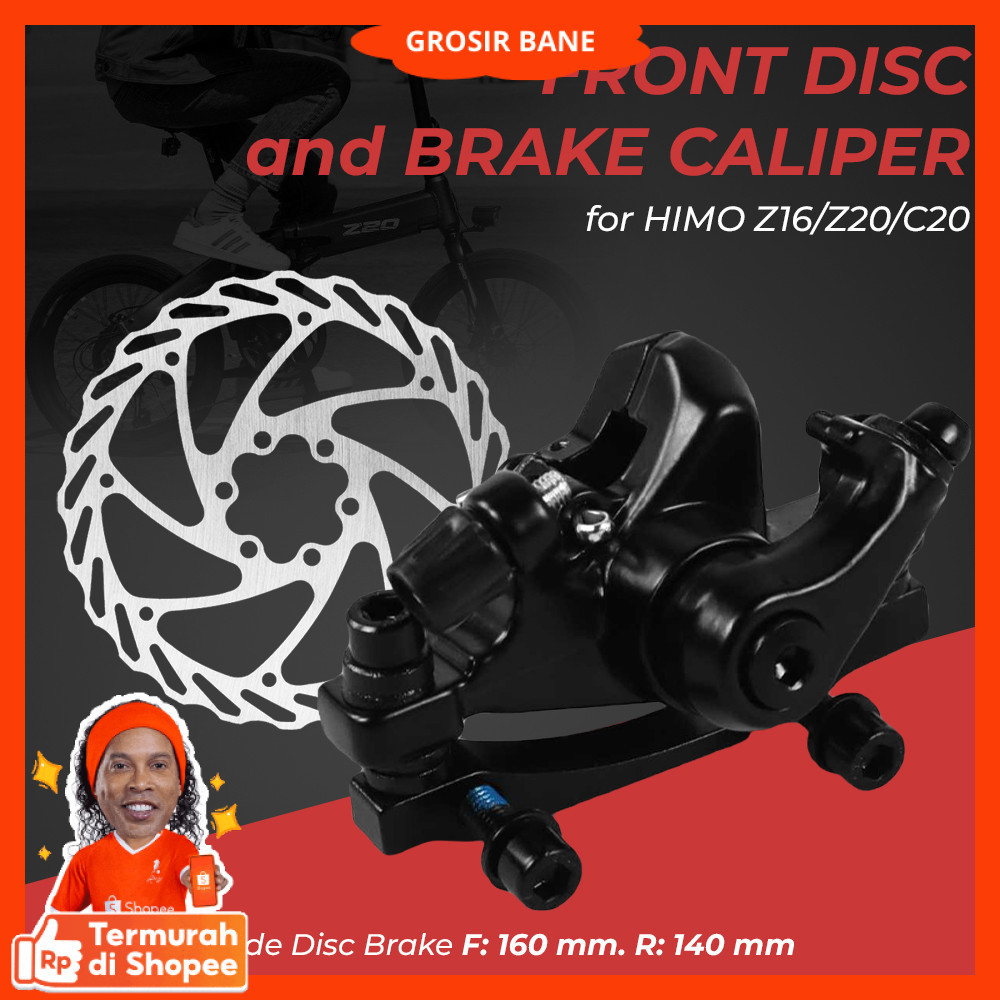 HIMO Cakram Front Disc + Brake Caliper F160 R140 for HIMO Z16/Z20/C20