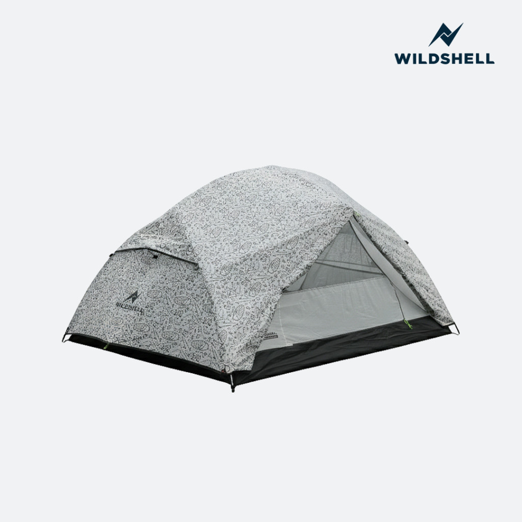 WILDSHELL - Tenda Sembalun Series Kapasitas 2P ( Pattern Putih )