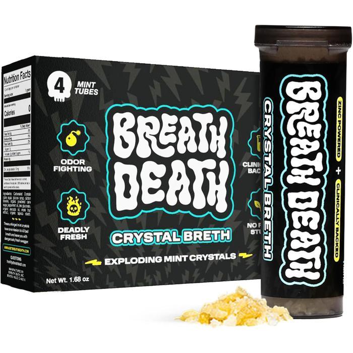 Breath Death Crystal Breth Mints Peppermint Zero Calorie Mint Breath Freshener Permen Penghilang Bau