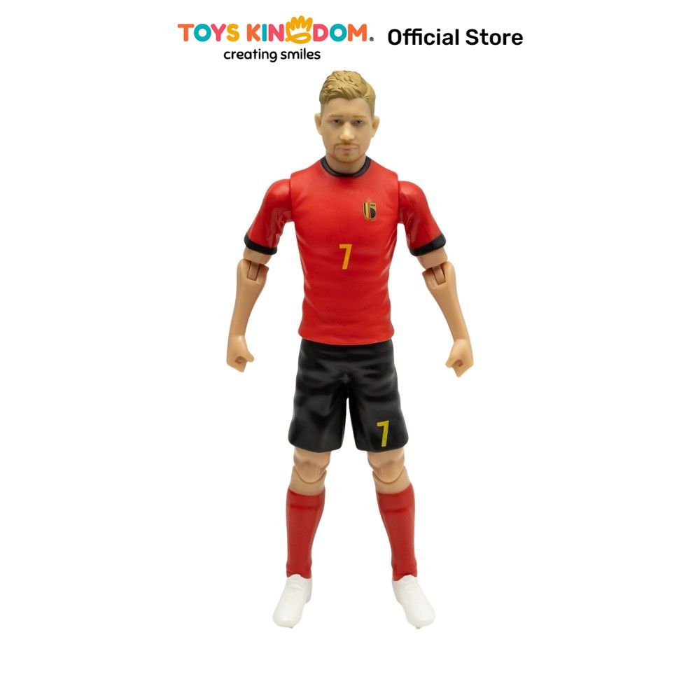 Toys Kingdom Top Gear Banbo Action Figure Sockers Kevin De Bruyne Belgia 20 cm - Merah/Hitam Figur M