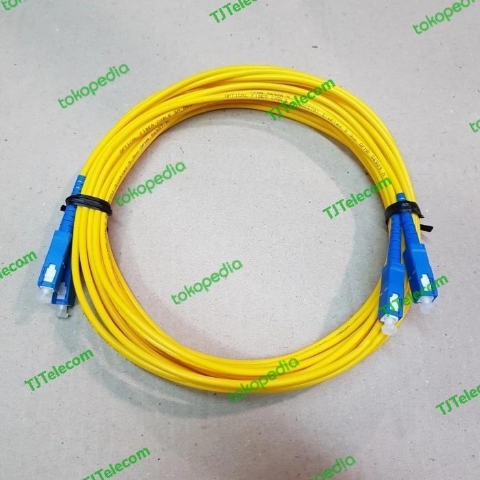patchcord SC SC 5 meter Duplek SM / patchcord FO sc sc 5 meter duplek