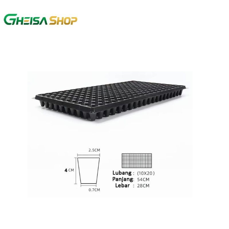 POT TRAY SEMAI BIBIT 200 LUBANG | TRAY PEMBIBITAN TANAMAN SAYUR BUAH DAN BUNGA / TRAY SEMAI BIBIT TA