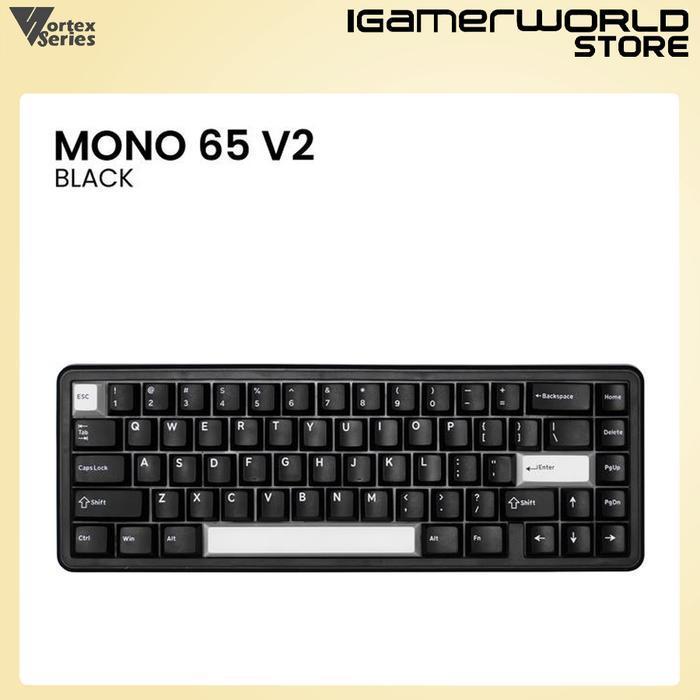 VortexSeries MONO V2  65 / 75 / 80 / TKL / 100 Gasket Mount Hotswap Universal Wired Gaming Keyboard 